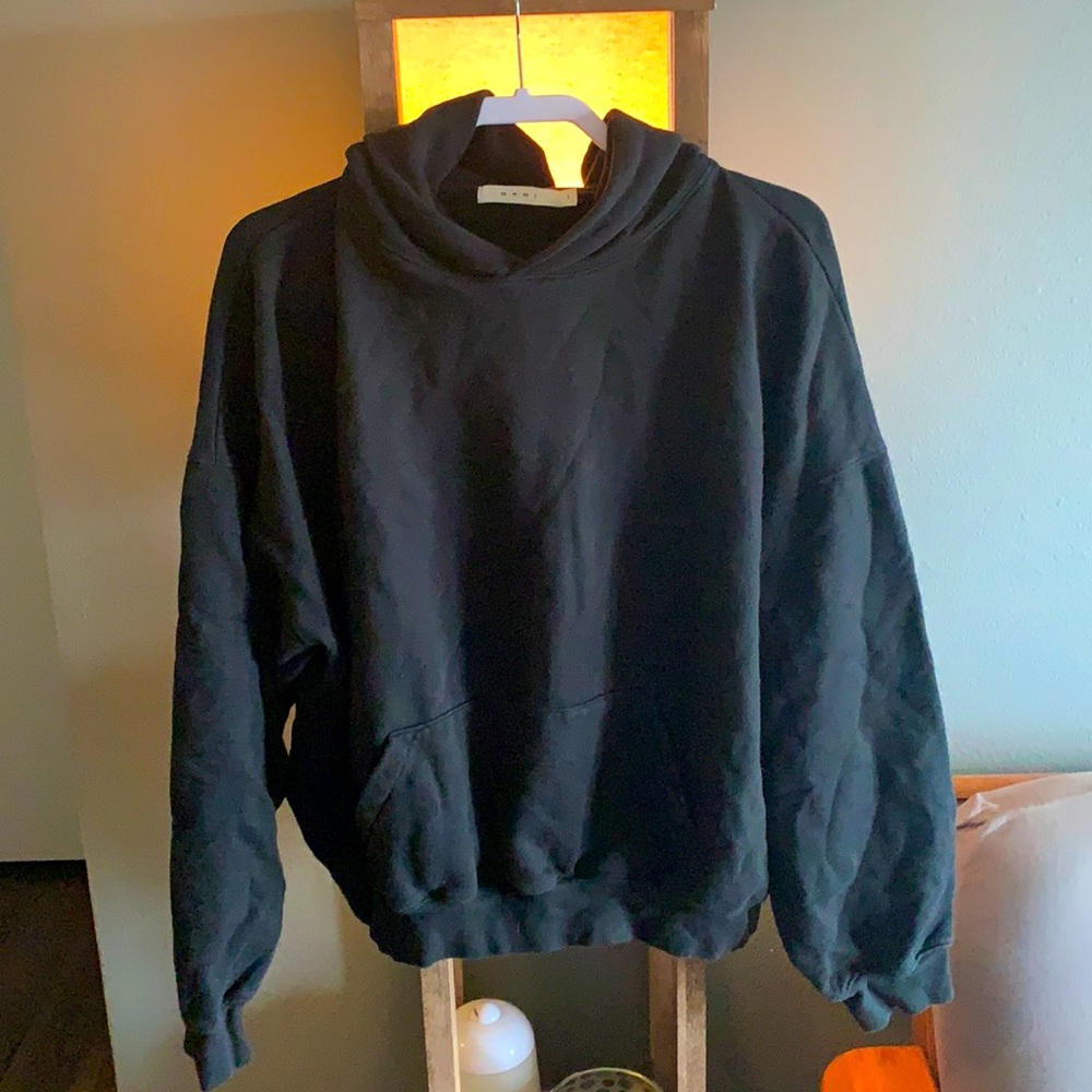 Mens black mnml hoodie
